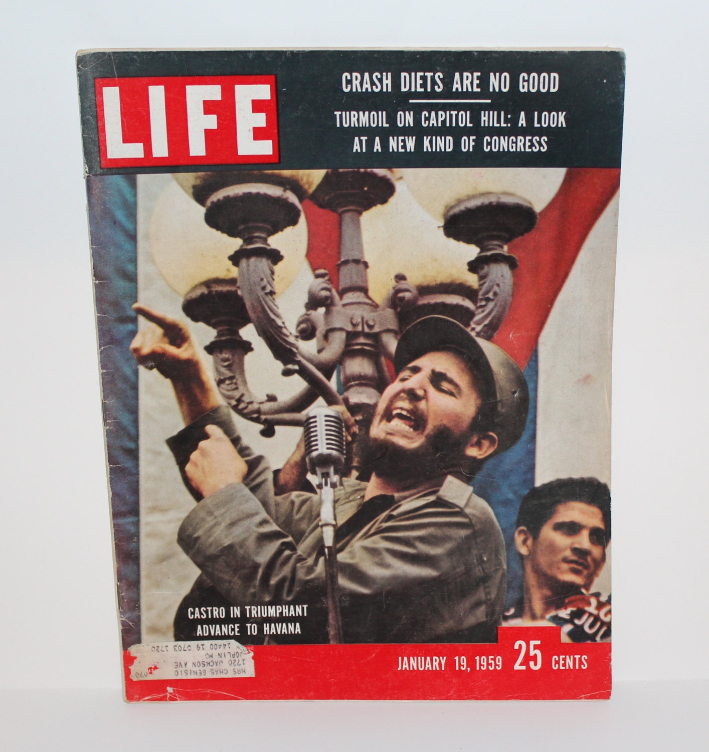 Fidel Castro Cuba Cover LIFE Magazine By Kustomcardsandmore