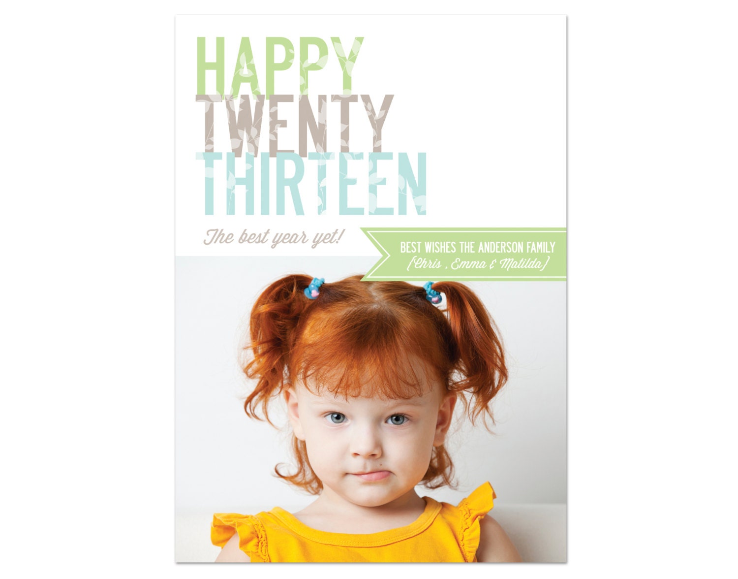 Printable New Year Photo Card Il_570xn