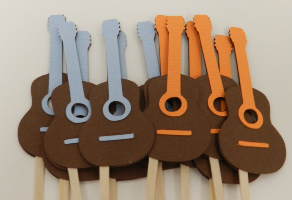 Guitar Cupcake Toppers Il_570xn