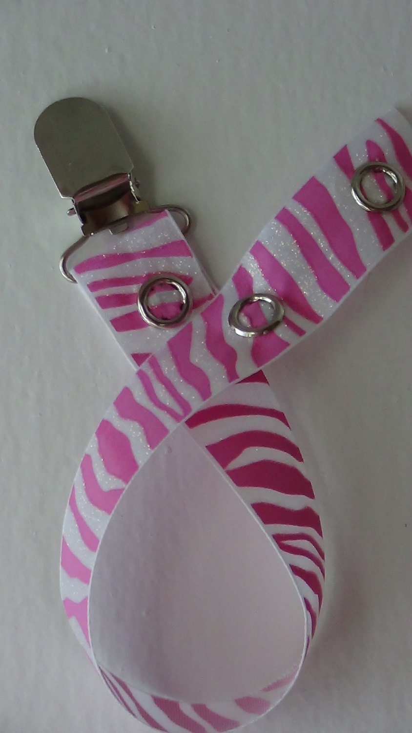 Popular items for zebra pacifier clip on Etsy