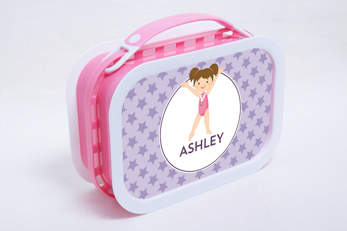 Personalized Childrens Lunchbox - Gymnastics Girl Il_570xn