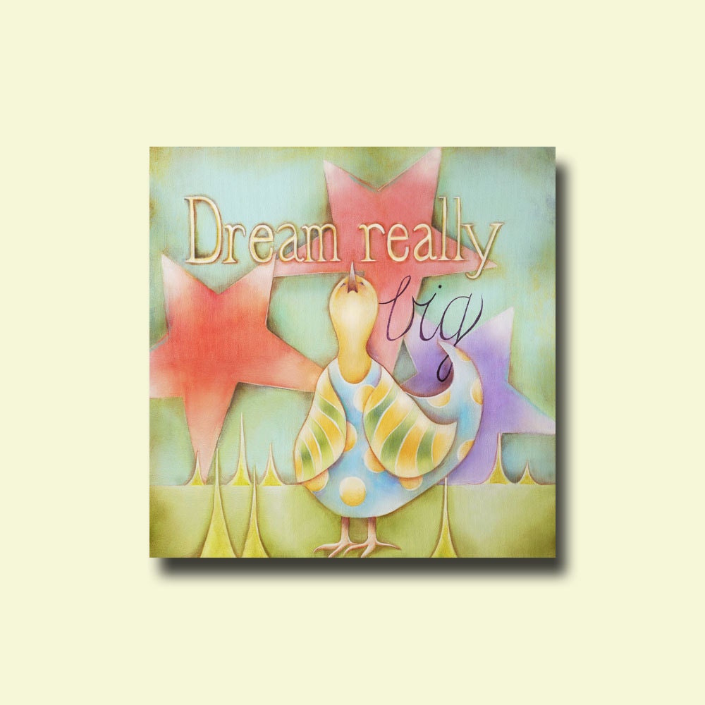... big bird and stars childr en wall art art for kids room baby nursery