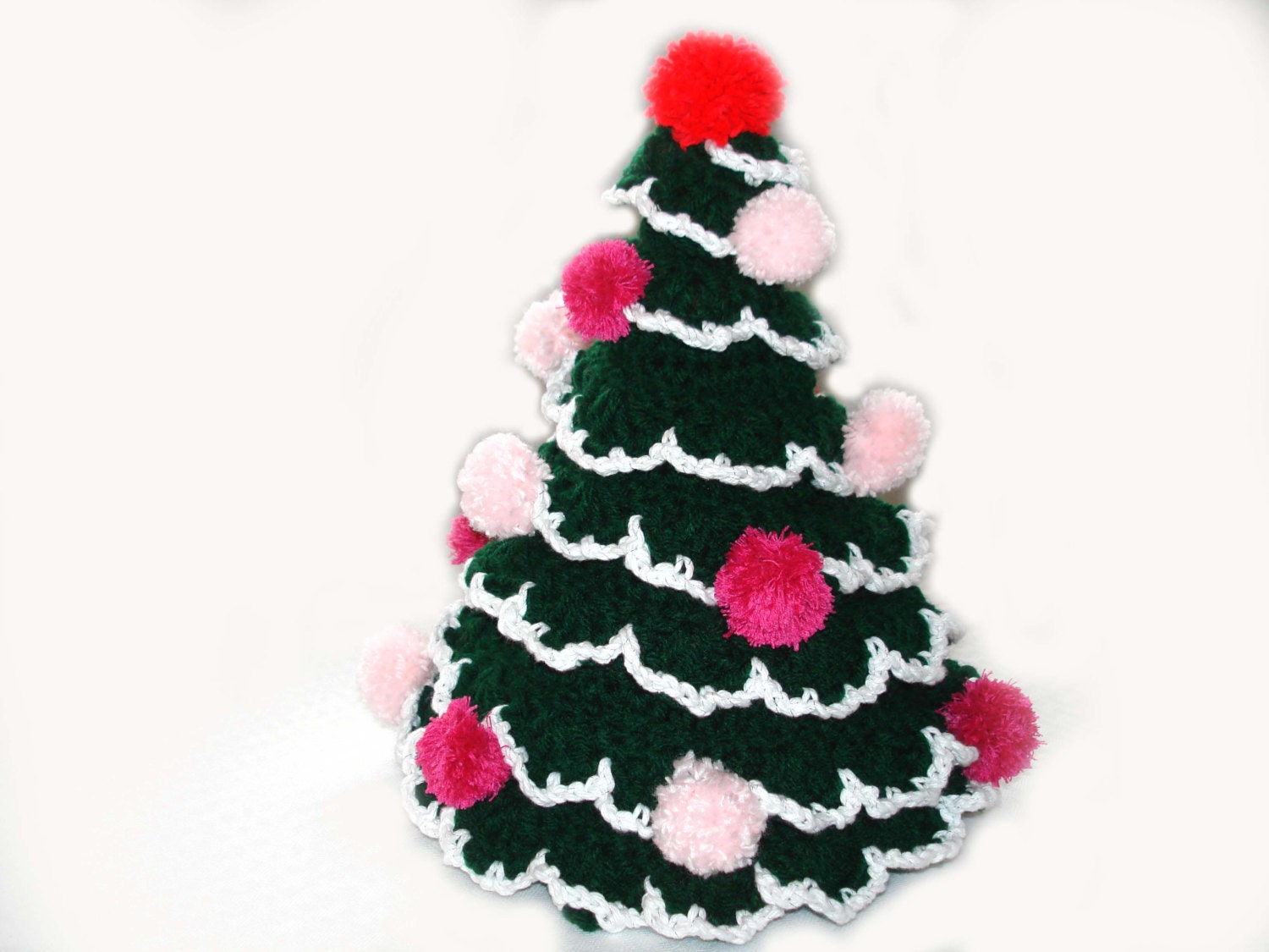 Crochet Christmas Tree hat, table decoration. CHRISTMAS SALE - 10% off with coupon CHRISTMAS10 - Mriya
