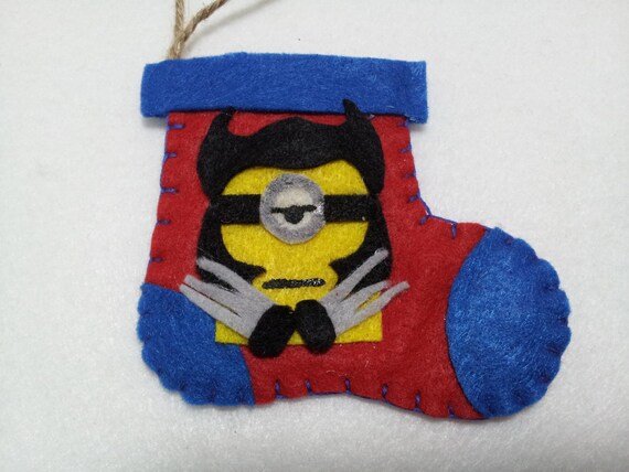 minion wolverine x men christmas gift card stocking by minion wolverine x men christmas gift card stocking by