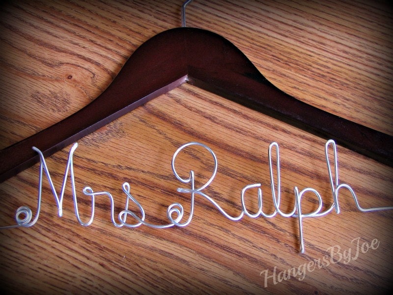 Personalized Hanger - Wedding Hangers - Bride Hanger - Bridal Dress Hanger