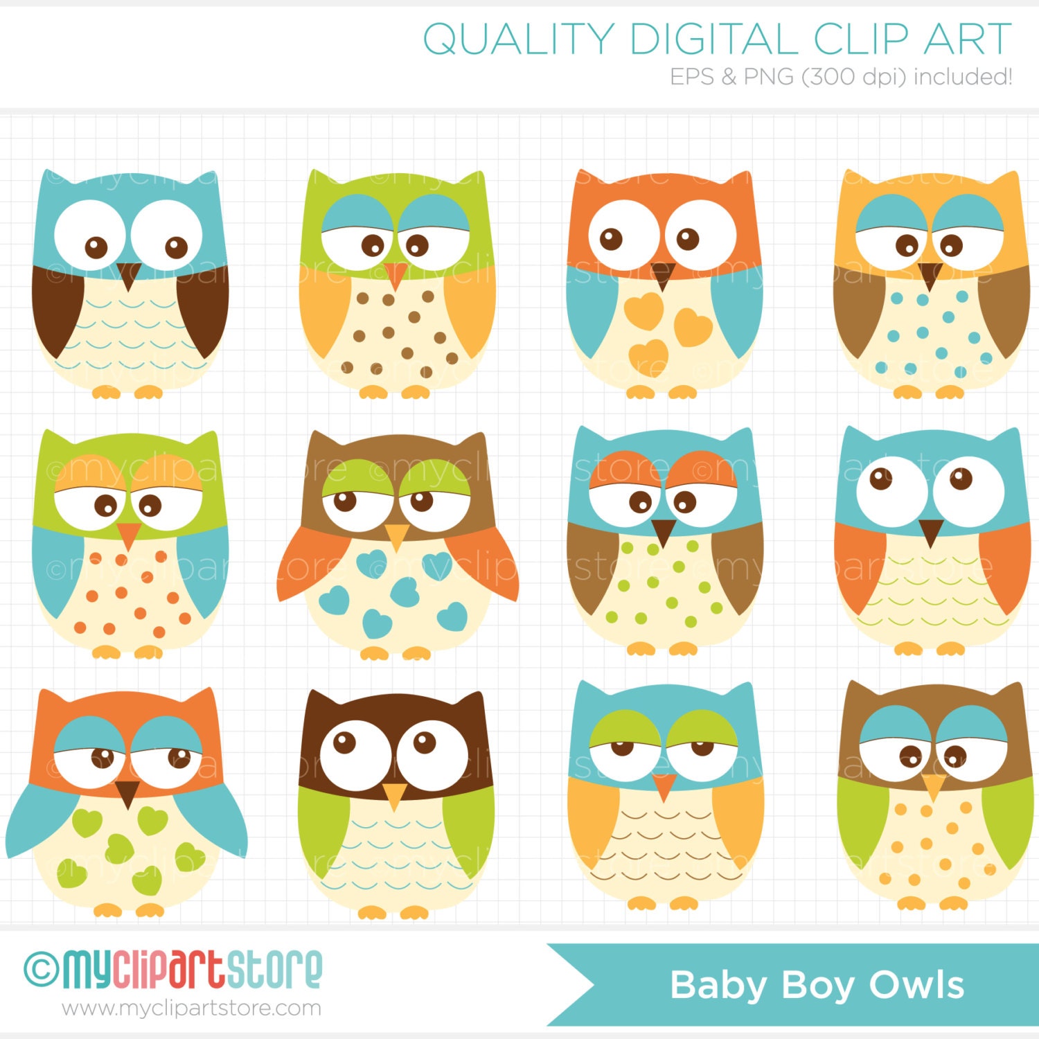 free baby boy owl clipart - photo #39