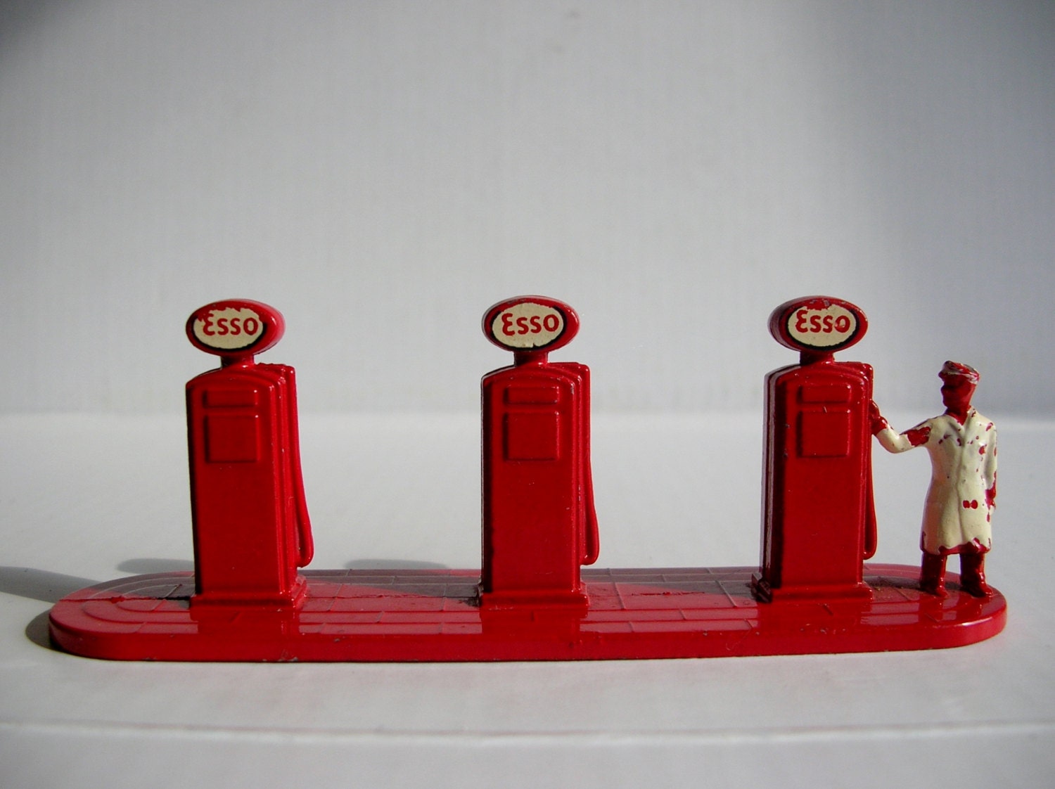 Vintage 1950s Toy Gas Pumps / Petrol by
