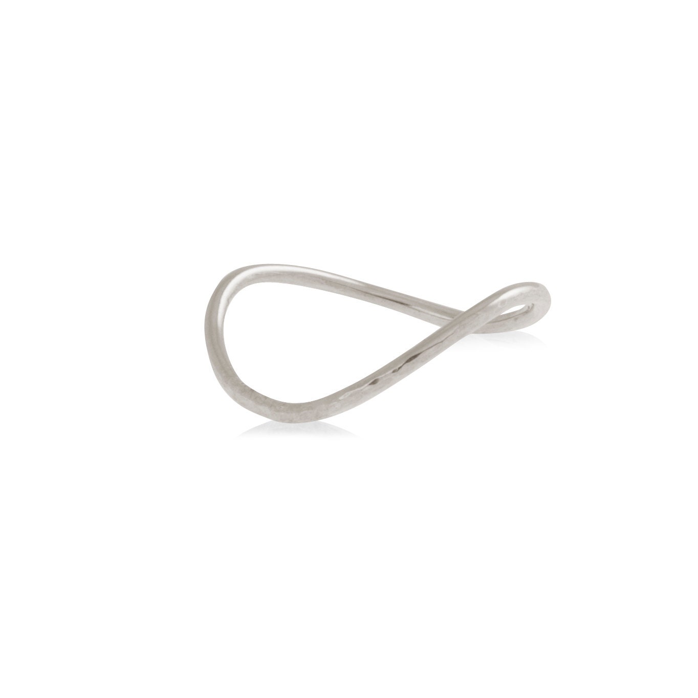 Sterling Silver Wishbone Knuckle Ring - Made To Order