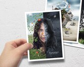 Art Card Set / Set of postcards / Art Postcard, set of 4 - InsideCreation