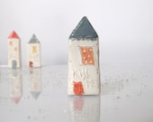 KISS ME...My little Clay House - Handmade miniature ceramics house - VitezArtGlassDesign