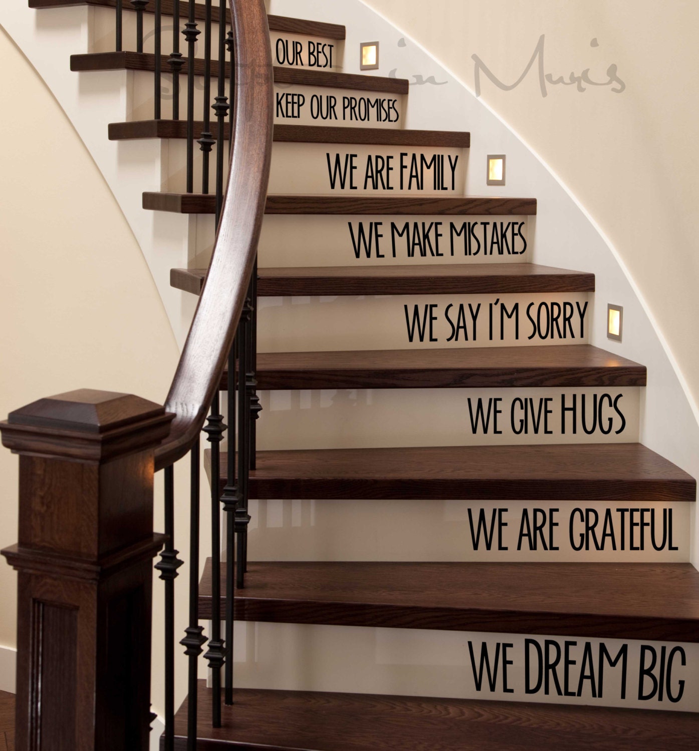 In This Home We Love - Stairs Decal - ScriptumInMuris