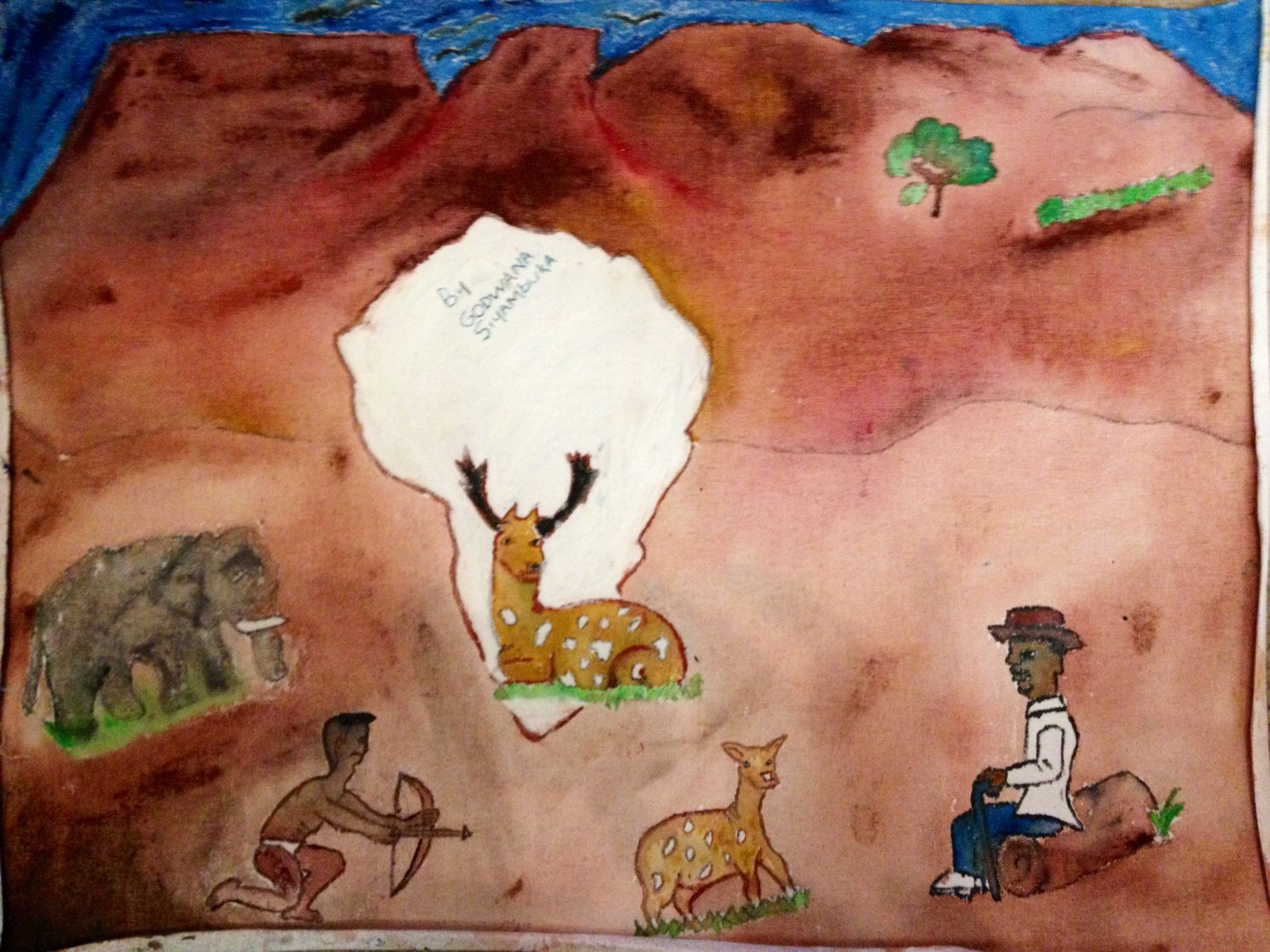 Original painting by a South African Child - LovetoLanga