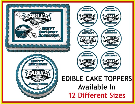 PHILADELPHIA EAGLES Edible Cake Image by ediblepicturedesigns