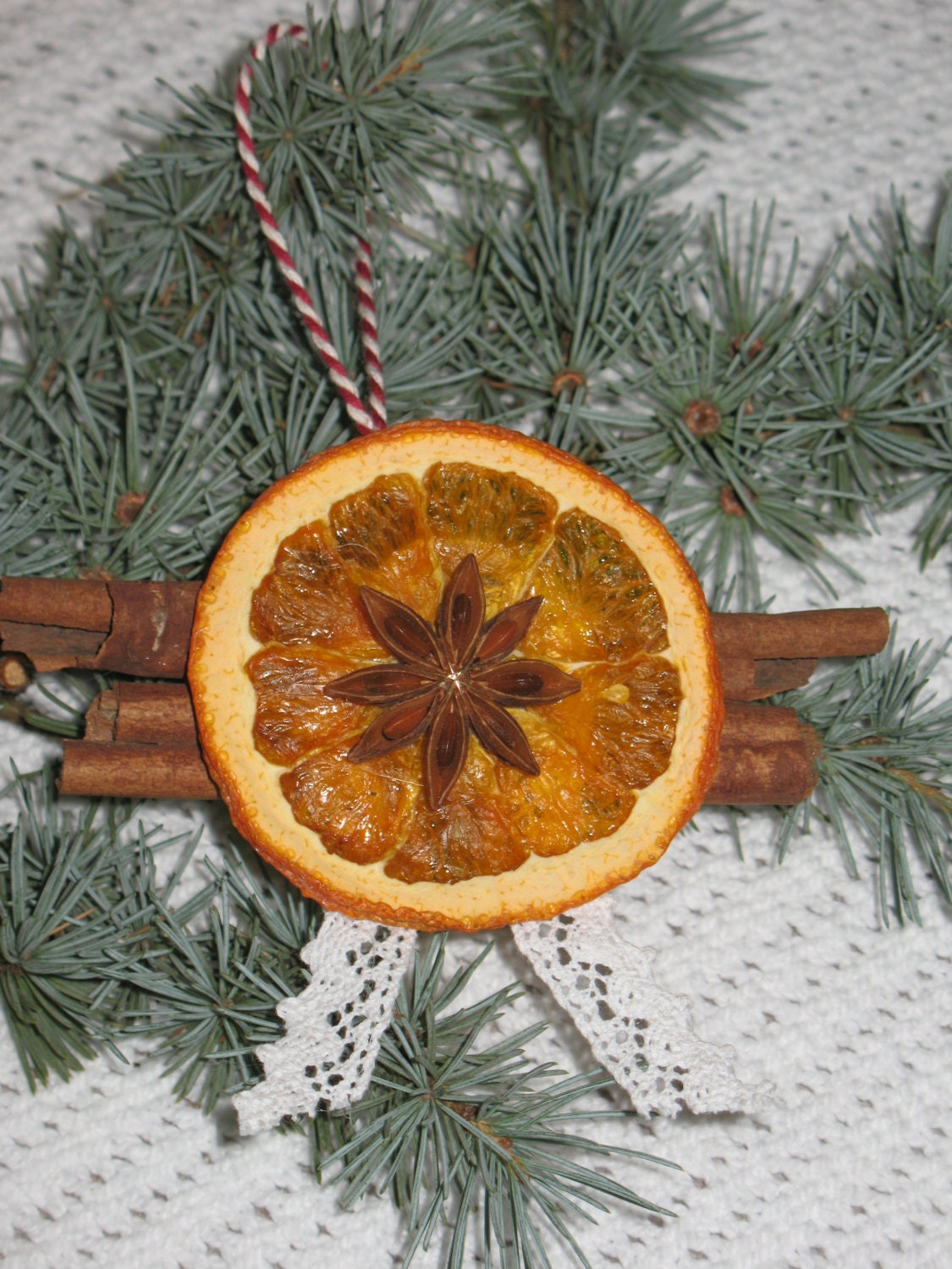 orange christmas ornament -Home Decor -