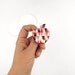 Geometric Brooch Red Apple
