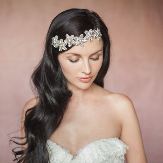 Zoie Pearl And Crystal Flower Bridal Wedding Headband