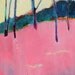 Landscape Abstract Painting Modern Art Canvas "Pink Spring Walk"