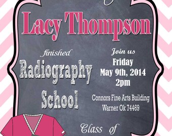 ... Graduation Invitation DIY Printable Personalized Radiography (X-ray