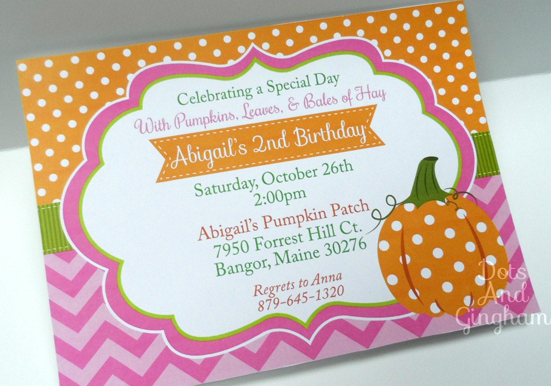 Pumpkin Invitation Pumpkin Birthday Invitation Pumpkin Invite Pumpkin Party Little Pumpkin Fall Party Chevron Pumpkin Invitation Harvest Il_570xn