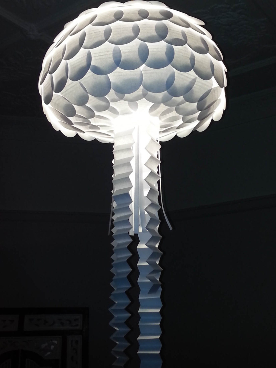 Jellyfish Paper Hanging Lamp Shade Home by MelsCreativeDesigns