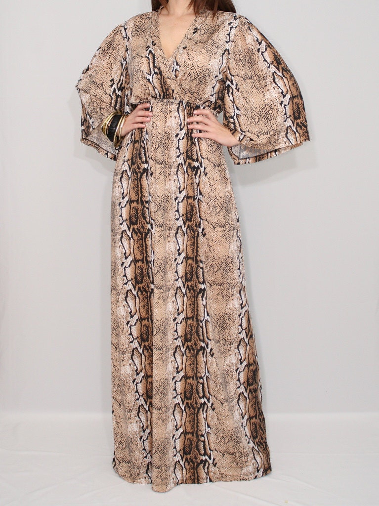 sachin and babi light blue dress Lovers & Friends Chiffon Python Maxi Dress main image 0