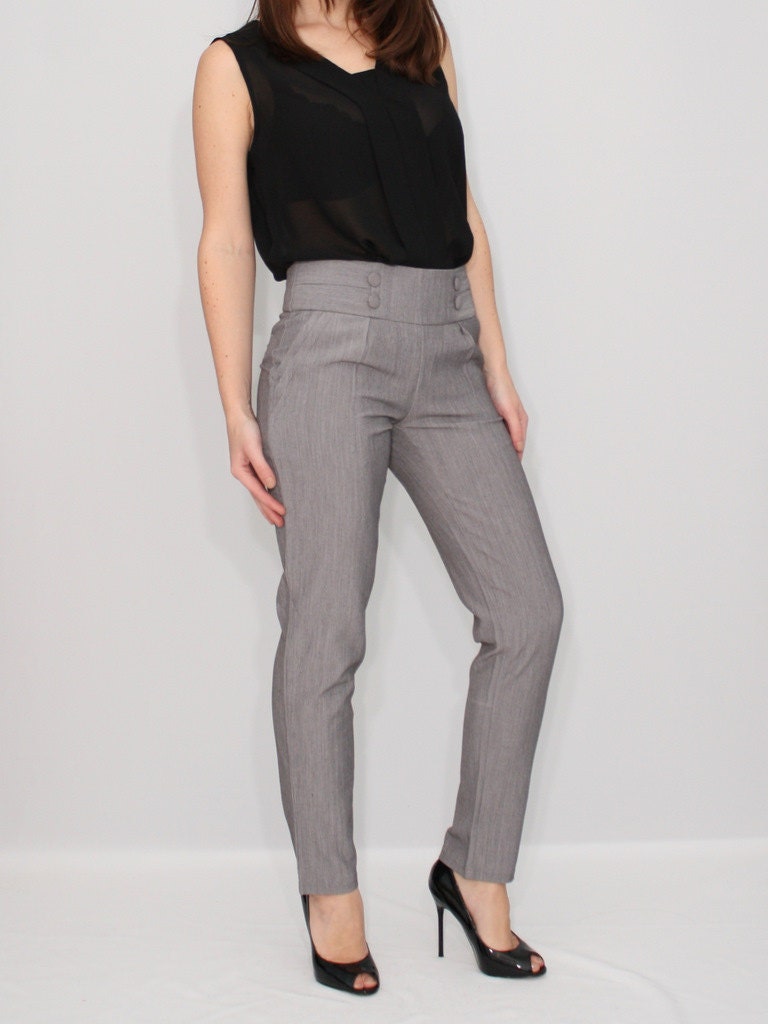 high waisted office pants