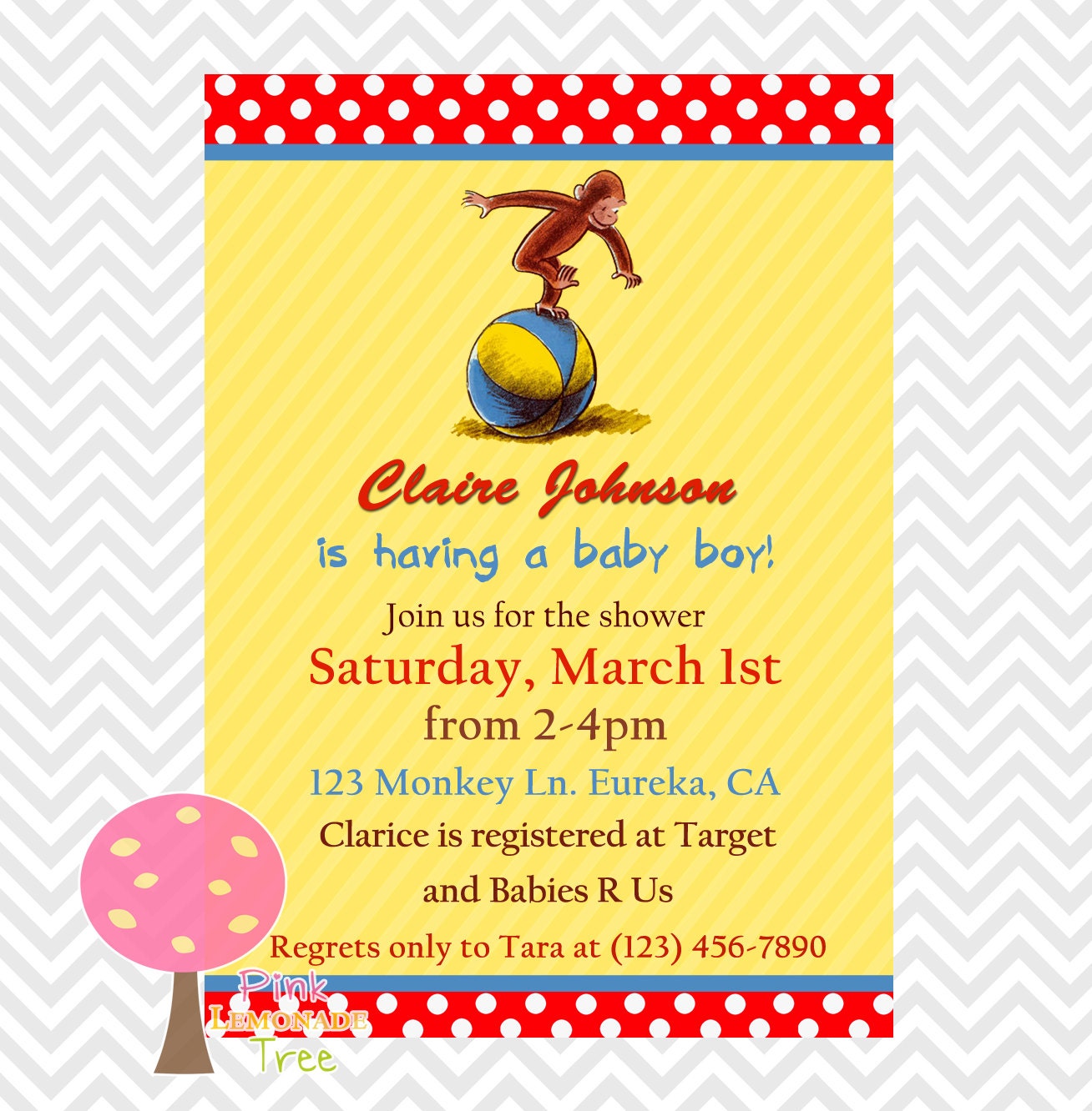 Curious George Baby Shower Invitations unavailable listing on etsy Curious George Baby Shower Invitations unavailable listing on etsy