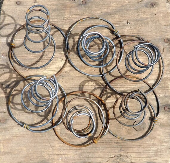 Items similar to Rusty old bed springs, twisted wire, coil, metal