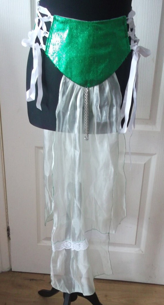 Kajira+Clothing New ERICA Gorean Kajira/Slave Mint/Emerald Green Dancing Skirt/Belt ...