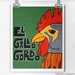 Luchamal El Gallo Gordo Wall Art Print