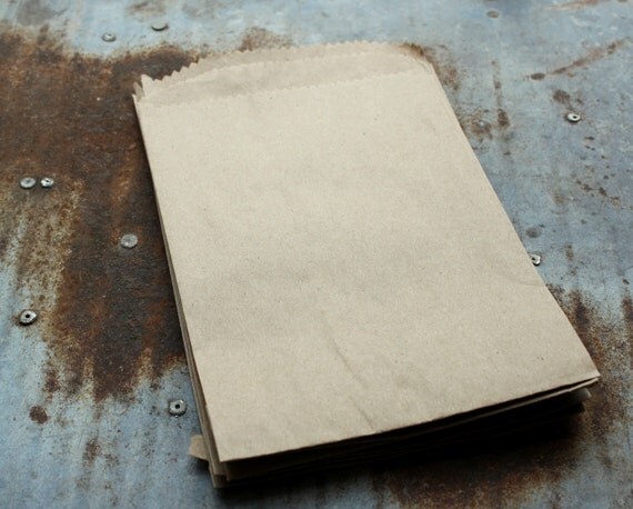 Kraft Paper Bags #6--Gift Bags 6 X 9-3/4 -- Lot of 50 -- Merchandise Bags Il_570xn