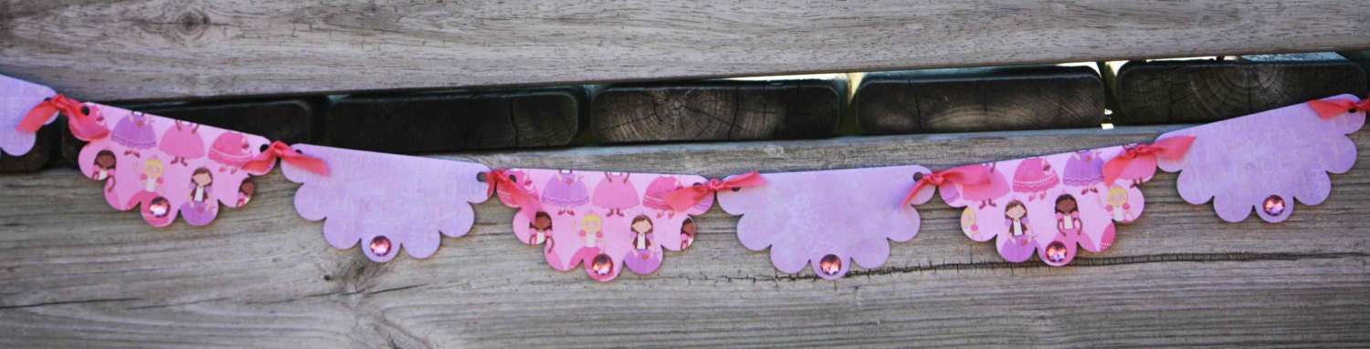 Princess Theme Birthday Garland Il_570xn