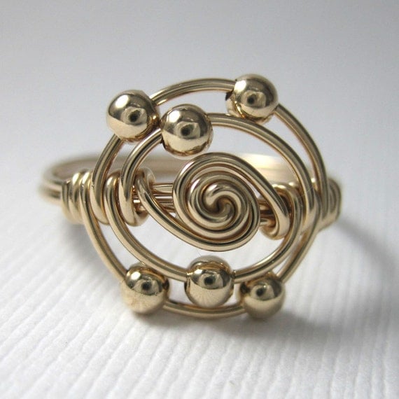 Personalized Atomic Elements Ring Chemistry Jewelry by holmescraft