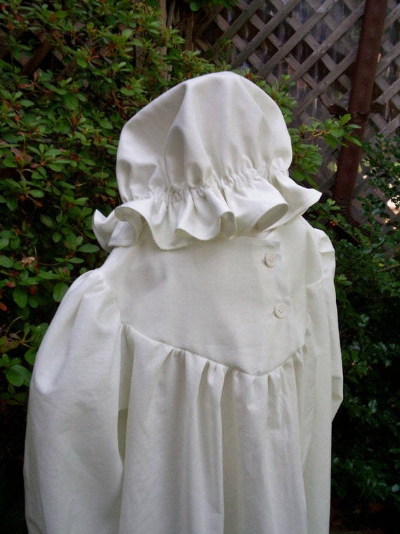Girls Pioneer Nightgown & Cap/ Laura Ingalls by AshleysAttic