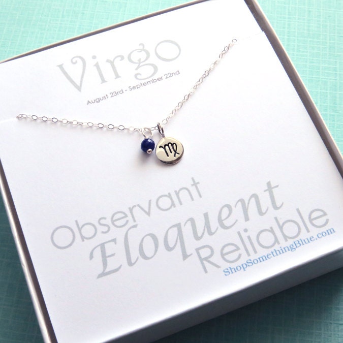 Virgo stone necklace Clearance