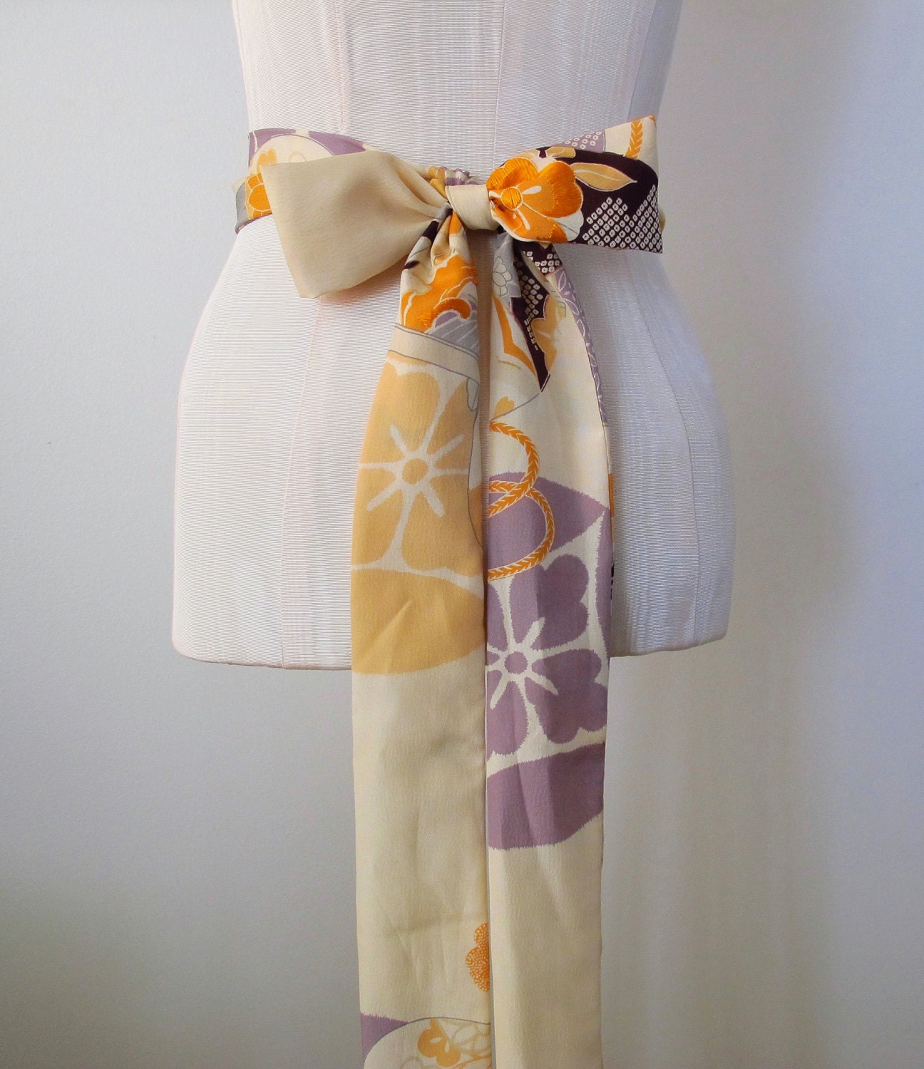 Wedding Obi Sash Kimono Sash Obi Belt Silk Vintage by ccdoodle
