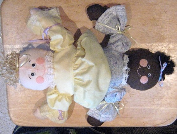 Topsy Turvy Doll..Black & White