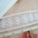 White trim, Embroidered trim, Cotton trim, Sewing trim, 1 1/2" x 12 1/2 yards S13