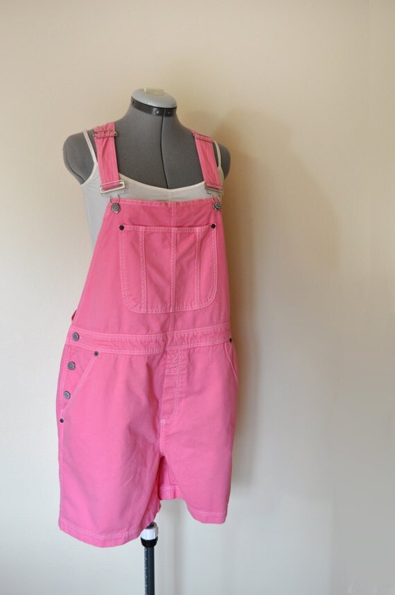 Pink Bib OVERALLS Hand Dyed Pastel Pink Bill by DavidsonStudio