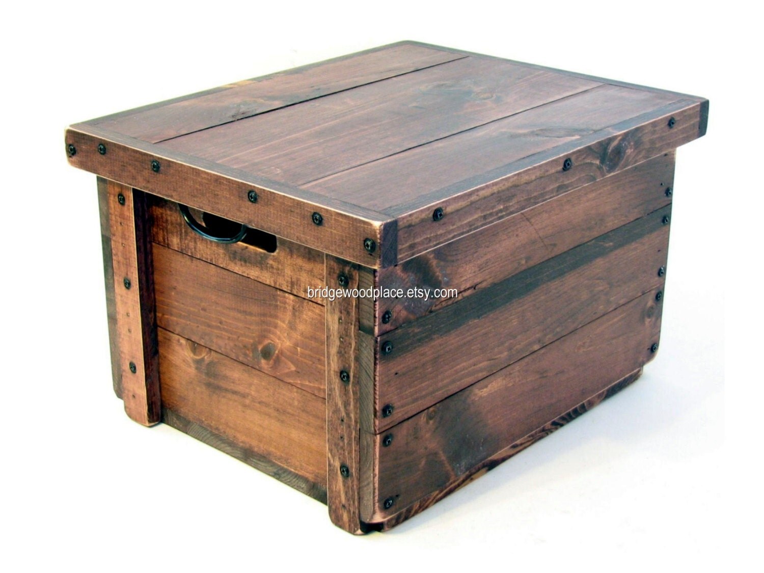 Wood Table Crate Rustic Wooden Box Wood Crate By BridgewoodPlace