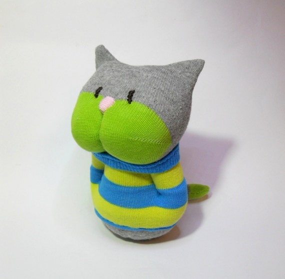 sock cat stuffed animal