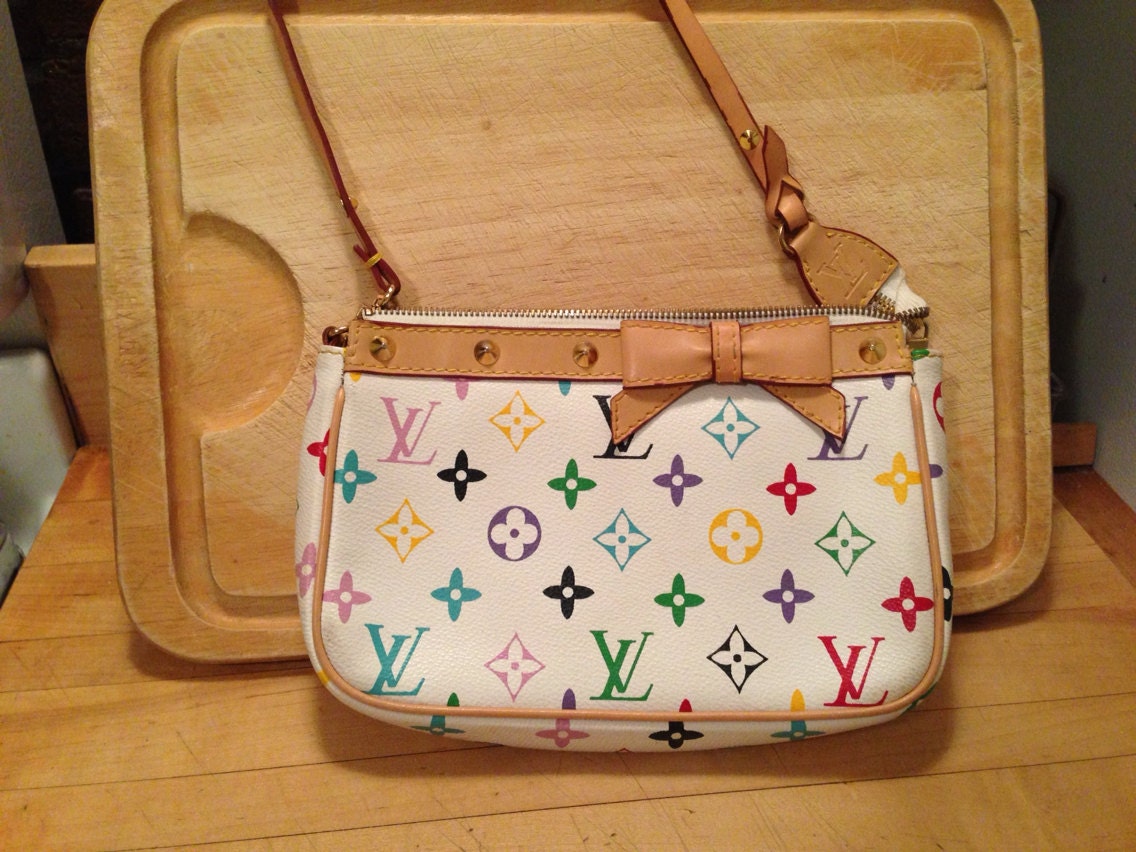 White LV Purse: Louis Vuitton Rainbow Bag by QueenofDiamonds16