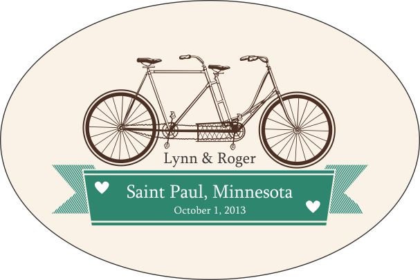 Personalized Wedding Stickers - 100 3x2 Oval Wedding Favor / Welcome Bag Labels - Compare and Save Il_570xn