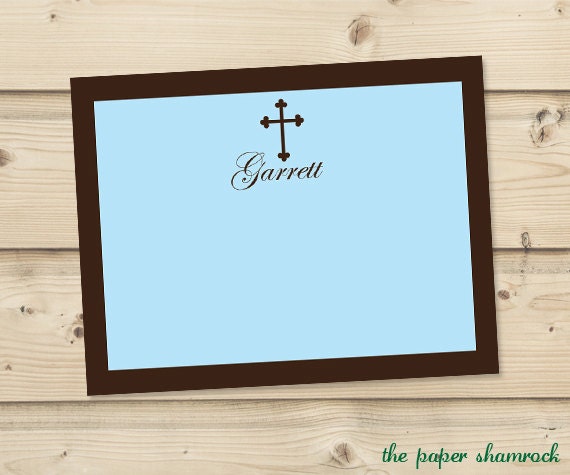 Baptism Thank you Cards, First Communion Thank you Card, Christening Thank you Card, Personalized Thank you Card Il_570xn