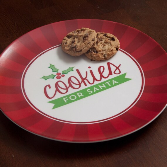 Cookies For Santa Melamine Plate Il_570xn