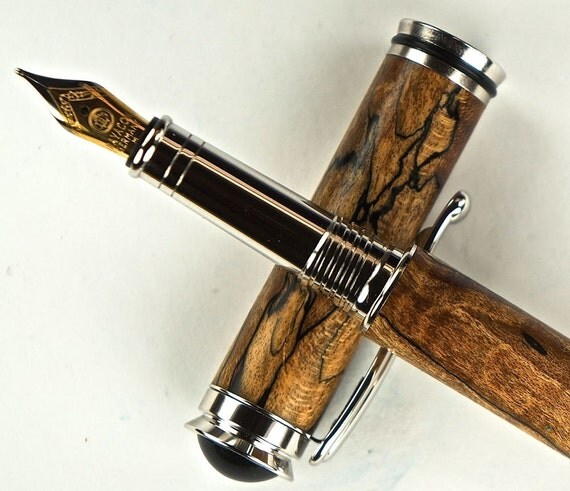 Custom Fountain Pen Wooden Pen Handcrafted By Mikespenturningz