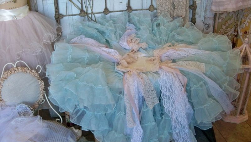 shabby chic christmas tree skirt cottage blue by shabby chic christmas tree skirt cottage blue by