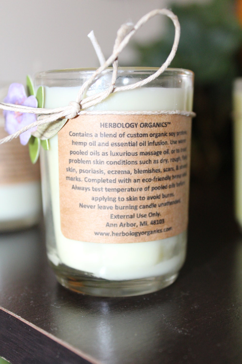 Organic Hemp Healing Candles Votive 1 by on Etsy