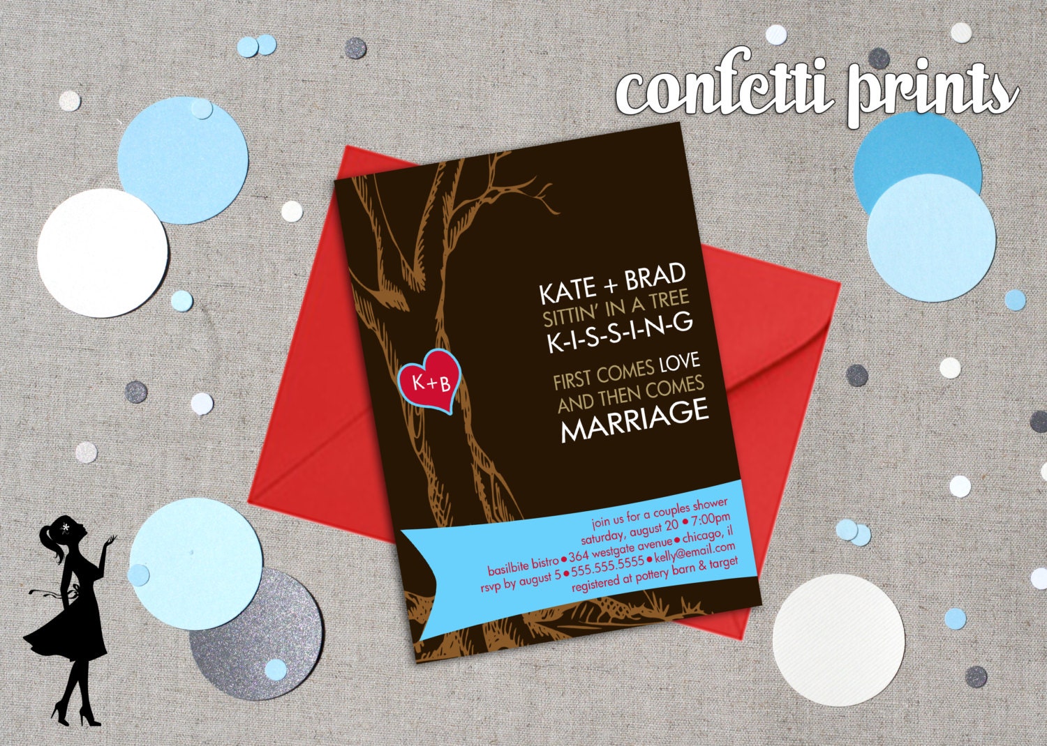 Bridal Shower Invitation - IN A TREE Printable Il_570xn