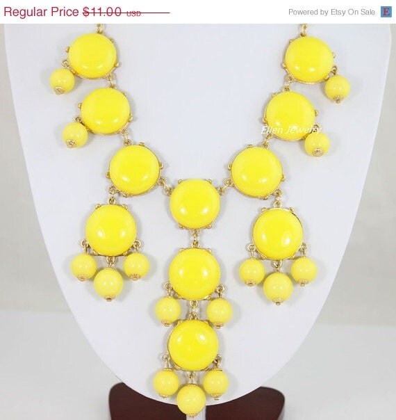 Bubble Statement Necklace Chunky Bubble by EllenJewelry on Etsy